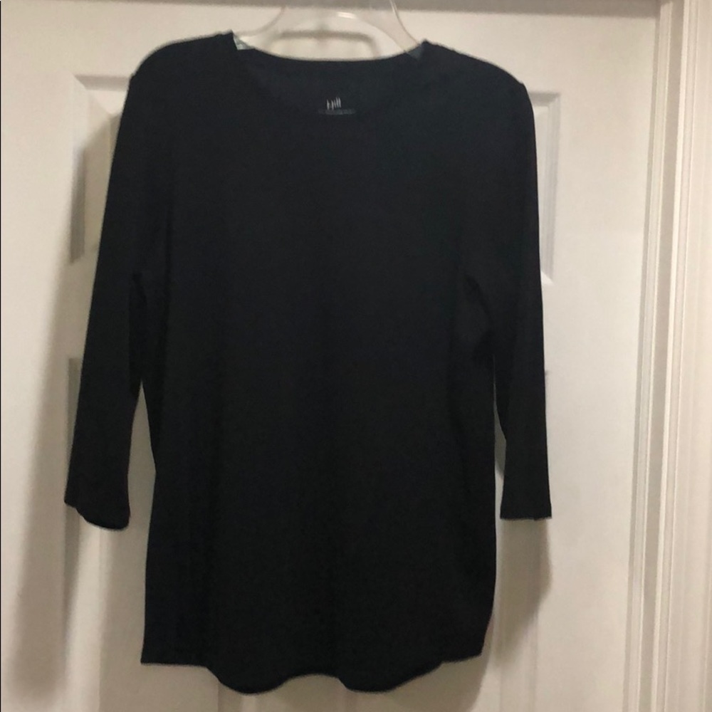 JJill side inset tee, 3/4 sleeves new with tags